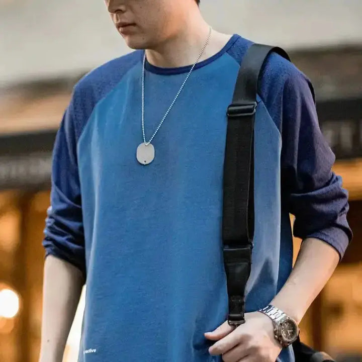 Mens Spring Round Neck | Pullover Breathable Layering Tee Maden