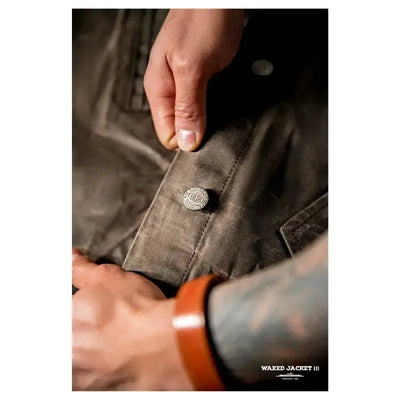 Oil Men Waxed Jacket | Vintage Classic Stand Collar Maden