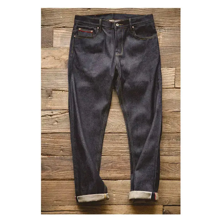 Raw Denim Jeans Tapered | Retro 11.6oz Regular Cotton Jeans Maden