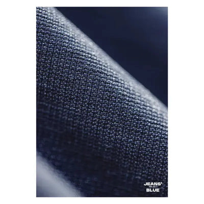 Retro Denim Mens Shirt | Cool Ice Silk Round Neck Amekaji