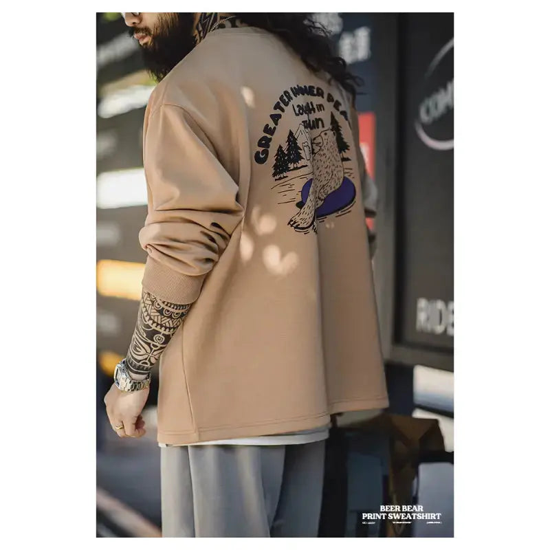 Round Neck Long Sleeve | Men Casual Loose Sweater Maden