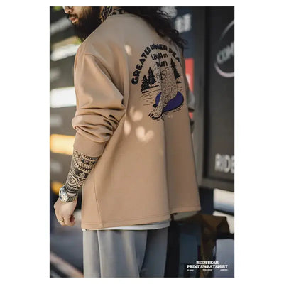 Round Neck Long Sleeve | Men Casual Loose Sweater Maden