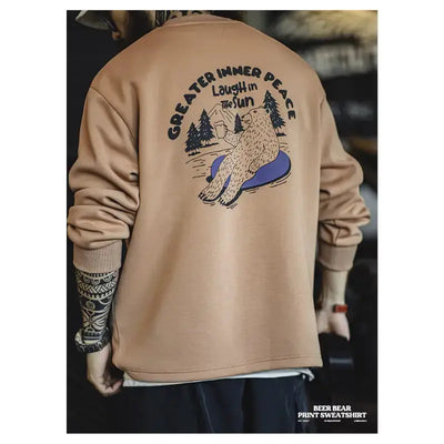 Round Neck Long Sleeve | Men Casual Loose Sweater Maden