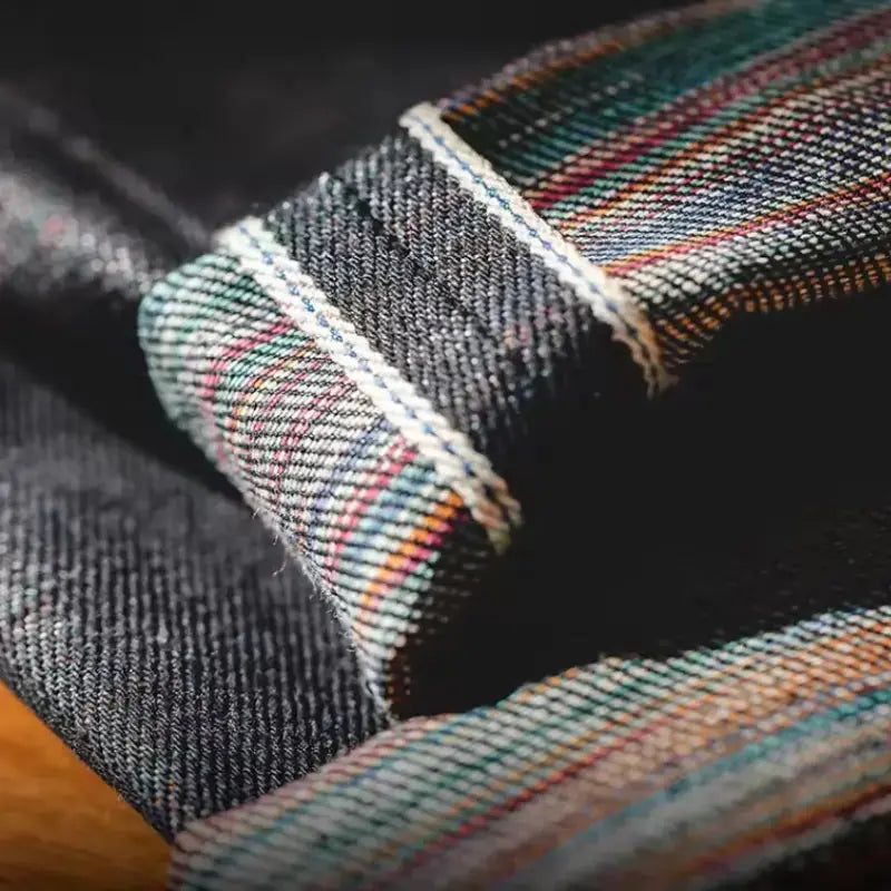 Selvedge Raw Denim Jeans | Men Vintage Straight Denim Jean Amekaji