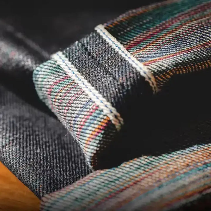 Selvedge Raw Denim Jeans | Men Vintage Straight Denim Jean Amekaji