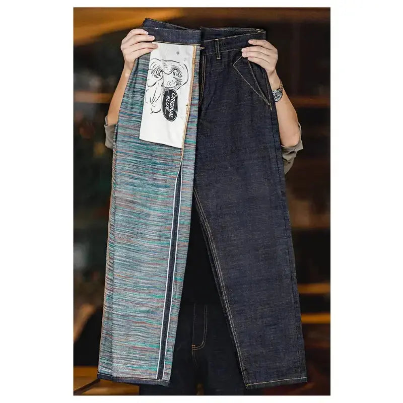 Selvedge Raw Denim Jeans | Men Vintage Straight Denim Jean Amekaji
