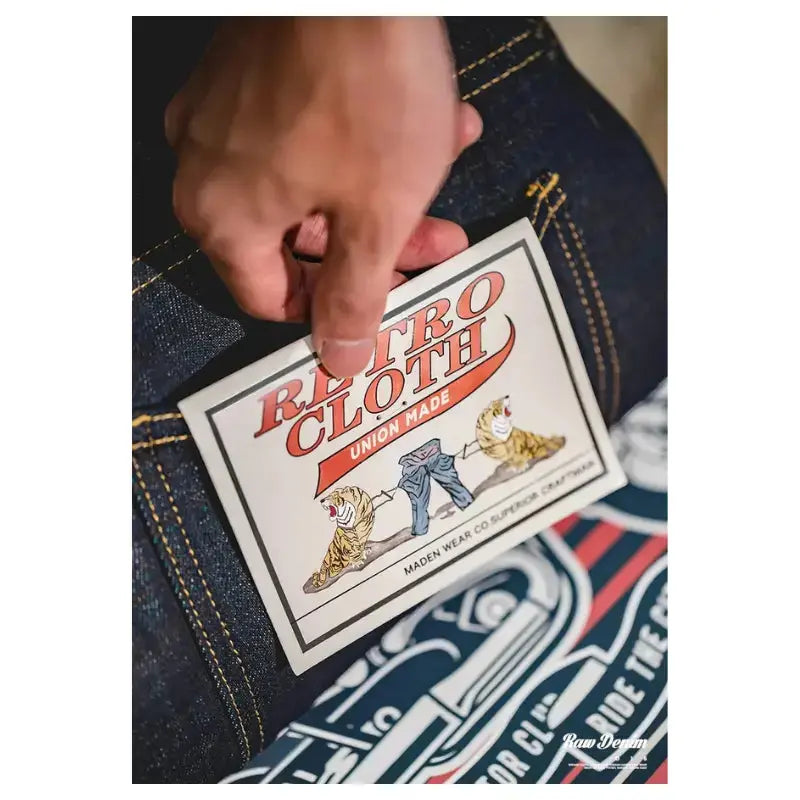 Selvedge Raw Denim Jeans | Men Vintage Straight Denim Jean Amekaji