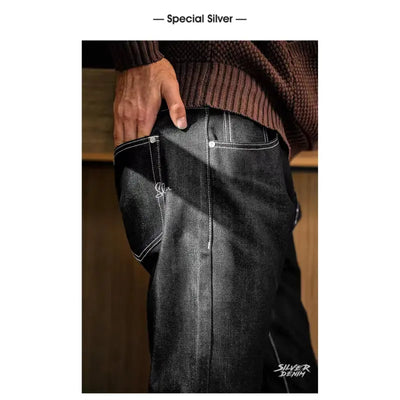 Silver Denim Vintage Jeans | Men's Amekaji Raw Denim Amekaji