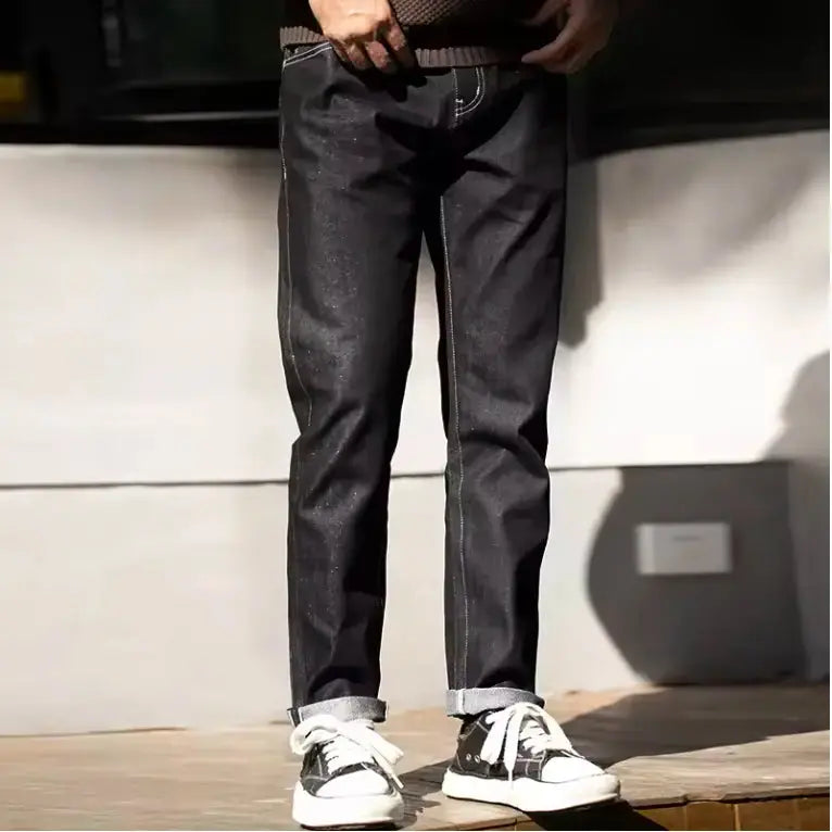 Silver Denim Vintage Jeans | Men's Amekaji Raw Denim Amekaji