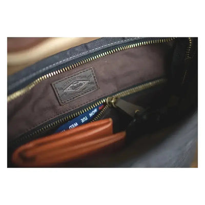 Single Shoulder Oblique Bag | Workwear Retro Cross Oil Wax Bag Amekaji