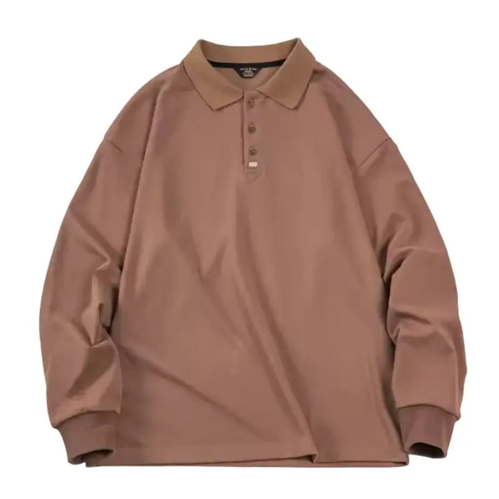 Spring Vintage Oversize Polo | Men Business Casual Tops Amekaji