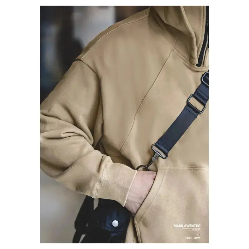 Sweater Mask Hoodie Zipper | Men&