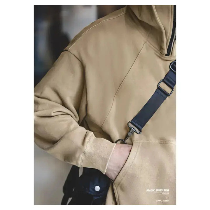 Sweater Mask Hoodie Zipper | Men&