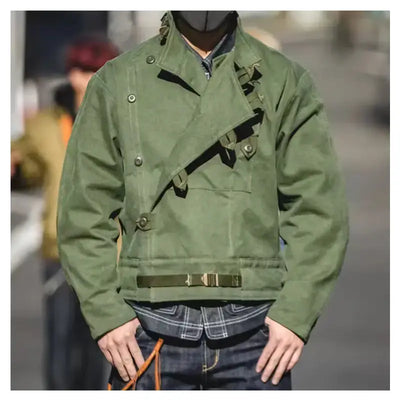 Swedish Motorcycle Casual Jacket | Pocket Retro 16oz Jacket Workwear Maden