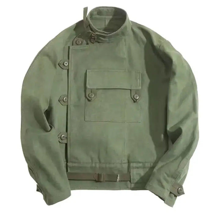 Swedish Motorcycle Casual Jacket | Pocket Retro 16oz Jacket Workwear Maden