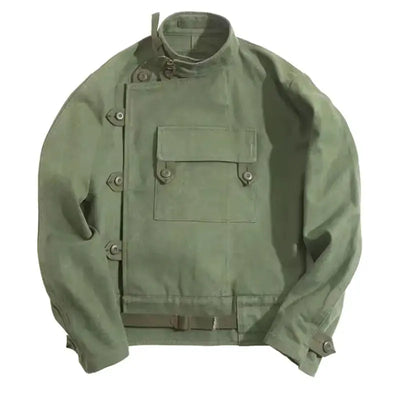Swedish Motorcycle Casual Jacket | Pocket Retro 16oz Jacket Workwear Maden