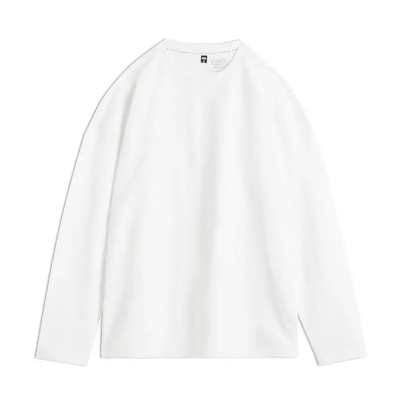 T-shirt Men Heavyweight Cotton | Crewneck Long Sleeve T-Shirt Amekaji