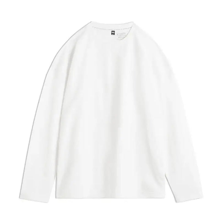 T-shirt Men Heavyweight Cotton | Crewneck Long Sleeve T-Shirt Amekaji