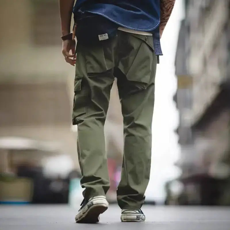 Tactical Cargo Pants Green | Men's Pants Multi-pocket Trousers Amekaji