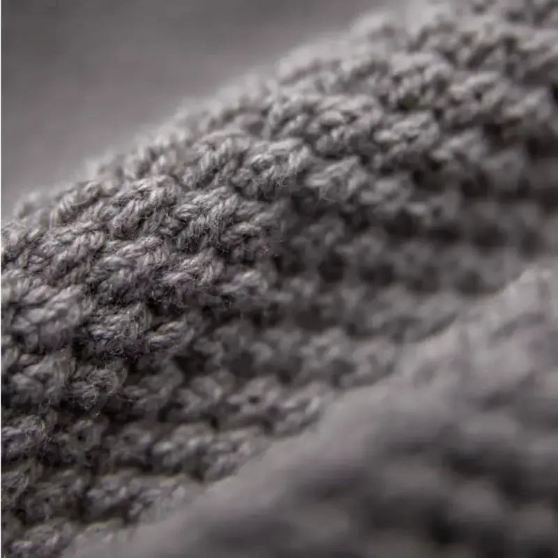 Textured Mens Knit Hoodie | Half-Zip Waffle Pullover Amekaji