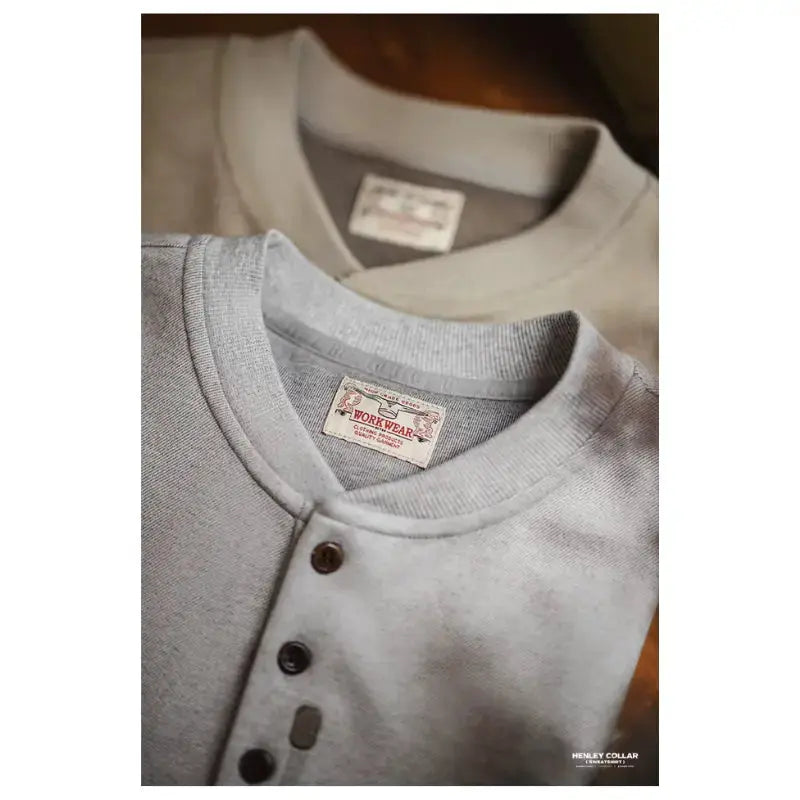 Tops Sweatshirt Henry Collar | Men&