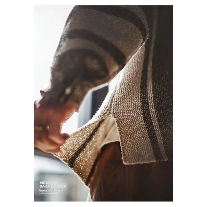 Vintage Baja Knit Hoodie | Mexican Style Pullover Amekaji