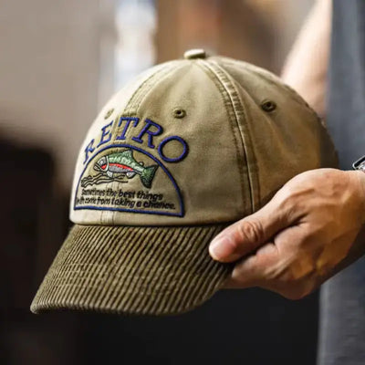 Vintage Corduroy Baseball Cap | Unisex Hat OOTD Style Amekaji