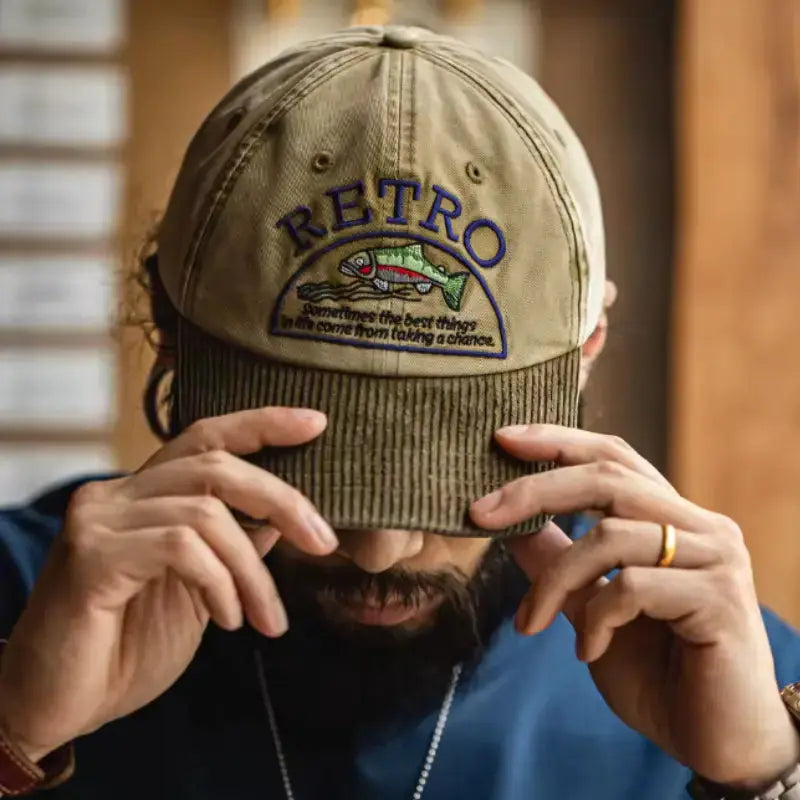 Vintage Corduroy Baseball Cap | Unisex Hat OOTD Style Amekaji