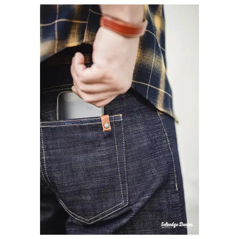 Vintage Heavyweight Denim Jeans | Men's Straight Selvedge Jeans Maden