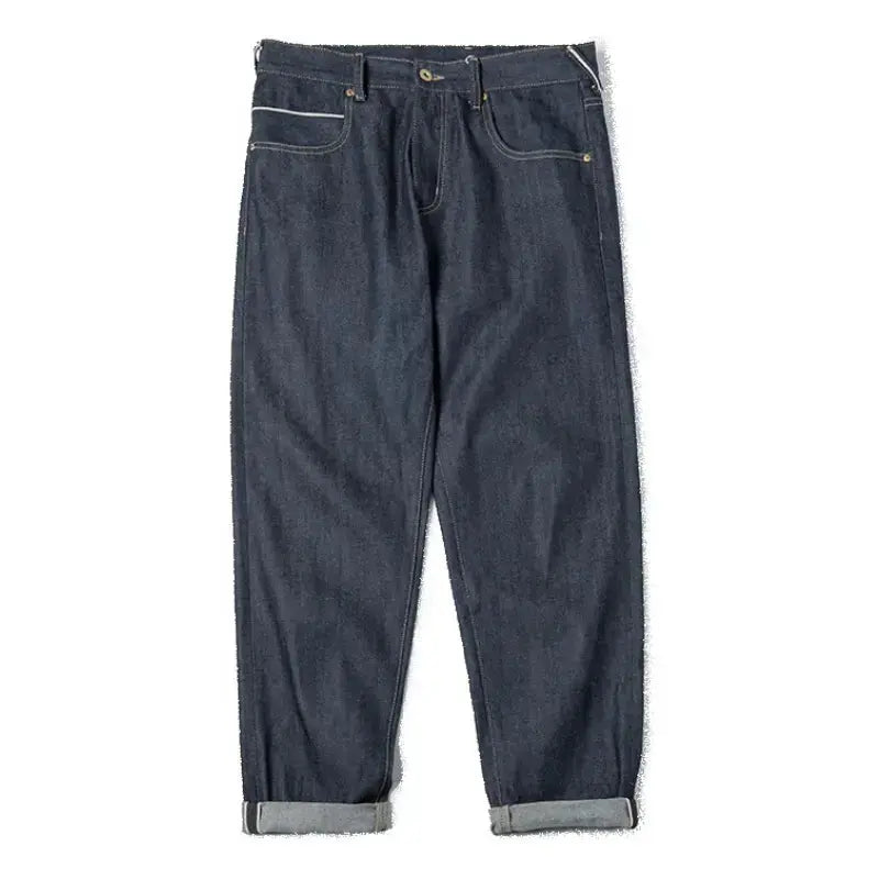 Vintage Heavyweight Denim Jeans | Men's Straight Selvedge Jeans Maden