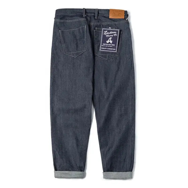 Vintage Heavyweight Denim Jeans | Men's Straight Selvedge Jeans Maden