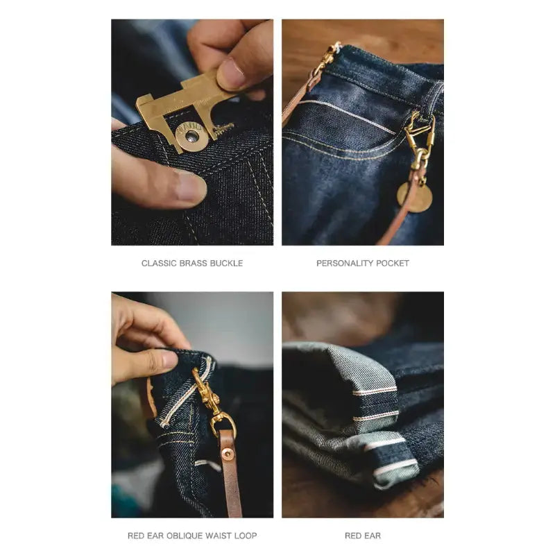 Vintage Heavyweight Denim Jeans | Men's Straight Selvedge Jeans Maden
