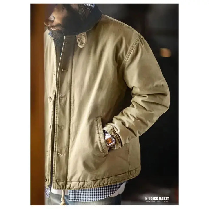 Vintage N1 Deck Jacket | Workwear Amekaji Military Jacket Amekaji