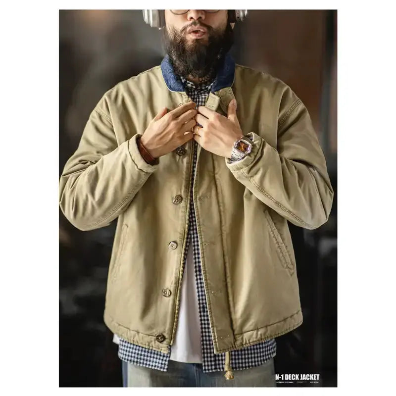 Vintage N1 Deck Jacket | Workwear Amekaji Military Jacket Amekaji