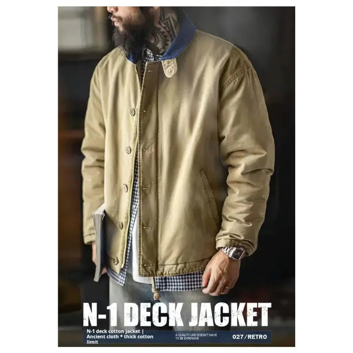 Vintage N1 Deck Jacket | Workwear Amekaji Military Jacket Amekaji