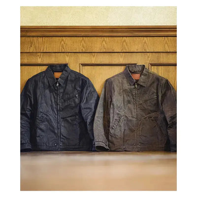 Vintage Oil Waxed Jacket | Men's Classic Slim Fit Jacket Amekaji