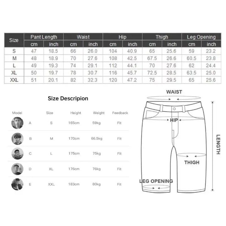 Vintage Pinstripe Shorts Men | Retro Relaxed Amekaji Shorts Amekaji