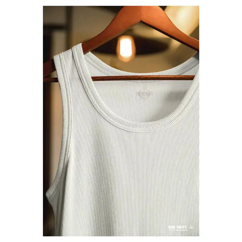 Vintage Ribbed Tank Top | Men&