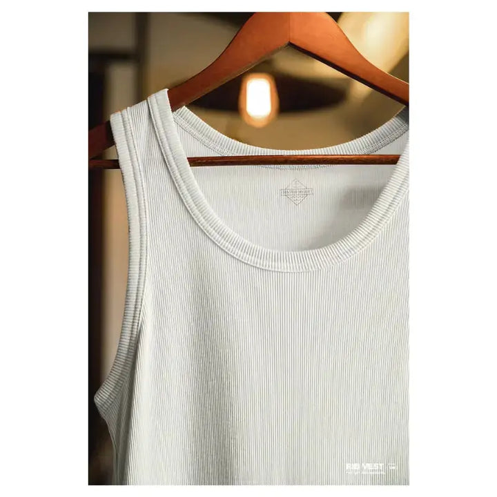 Vintage Ribbed Tank Top | Men&